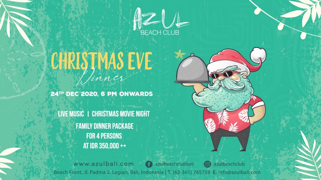 Azul Beach Club Christmas Eve 2020