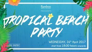 bamboo tropical beach party
