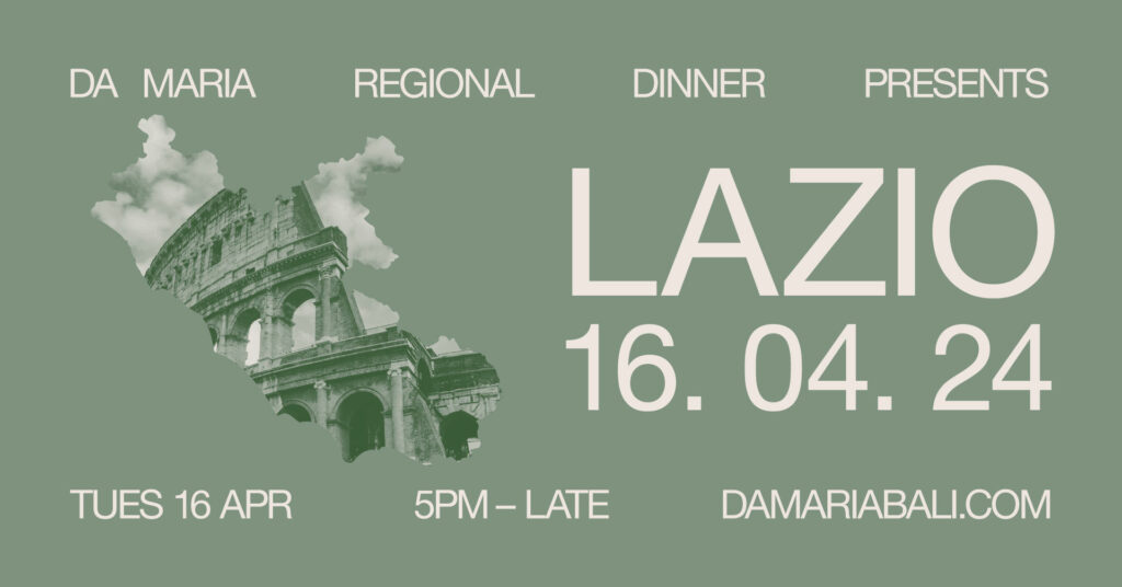 Da Maria's regional dinner series continues, featuring Lazio