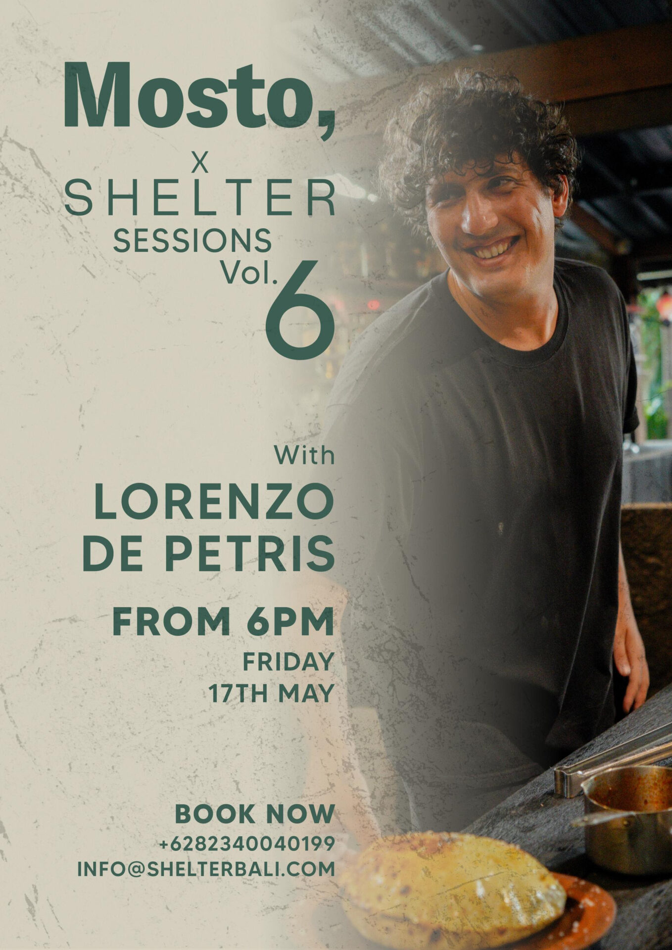 Mosto x Shelter Dinner event